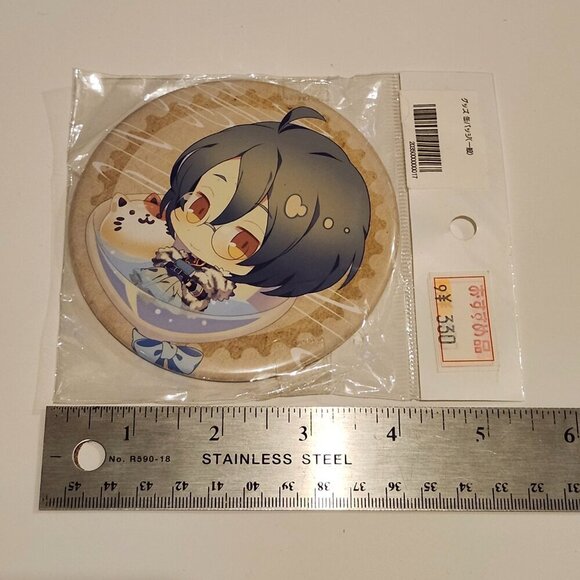 *4 for $20* Bungo to Alchemist Chapon! - Nakajima Atsushi - Otome Oversized Pin - Picture 2 of 3